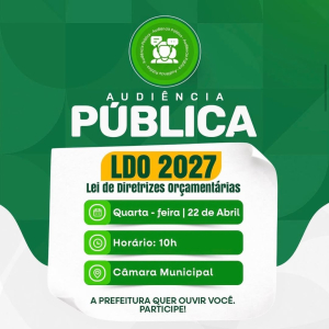 Audiência públca LDO 2027