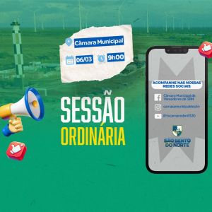 Sessão Ordinária da Câmara Municipal de São Bento do Norte