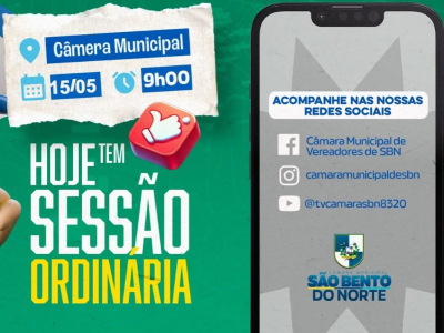 Sessão ordinária 15/05/2026